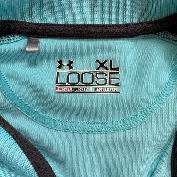 4/25$ Under Armour Loose Performance Short Sleeve Polo Shirt Men’s XL - Picture 3 of 9